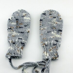 Gray Mittens, Handmade Mittens, Toddler Mittens, Soft Mittens