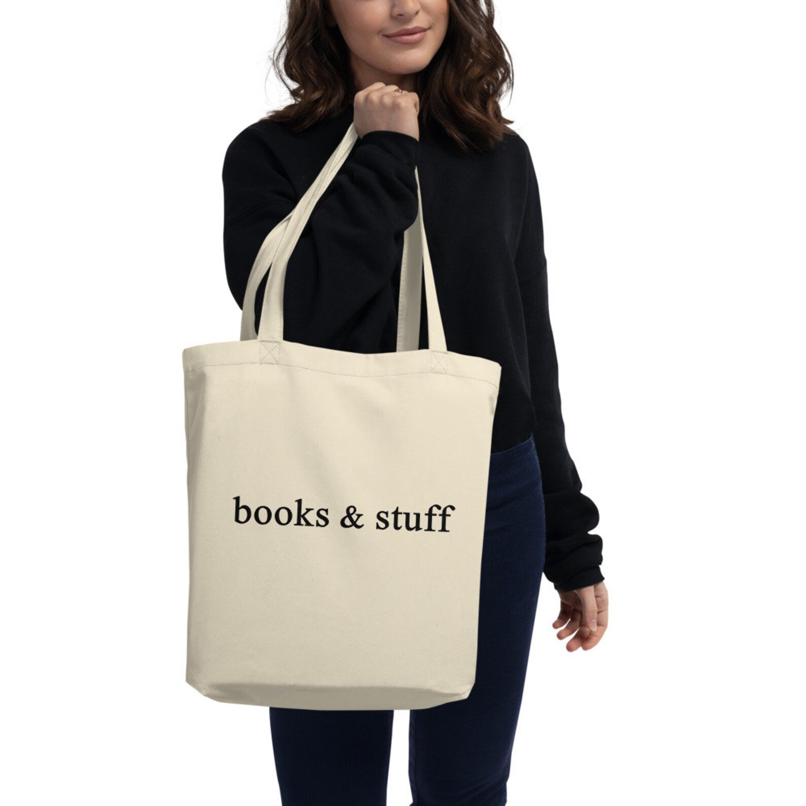 Books and Stuff Books and Stuff Tote Bag Canvas Tote Bag Etsy