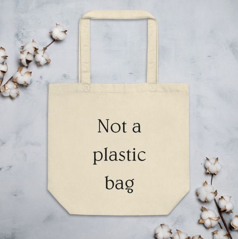 Classic tote bag Funny tote bag Eco tote bag Natural Cotton Tote Bag Funny tote bag Not a plastic bag tote bag Minimalistic tote bag