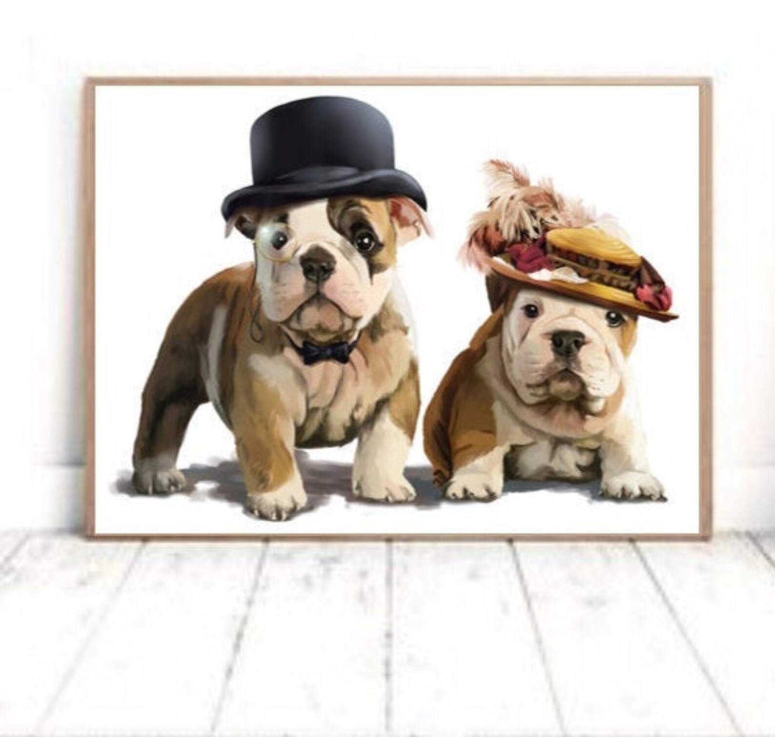 Retro Dogs Wall Art Digital Print Funny Dog Print Dog Etsy