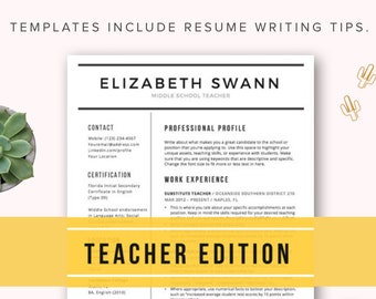 free resume template etsy