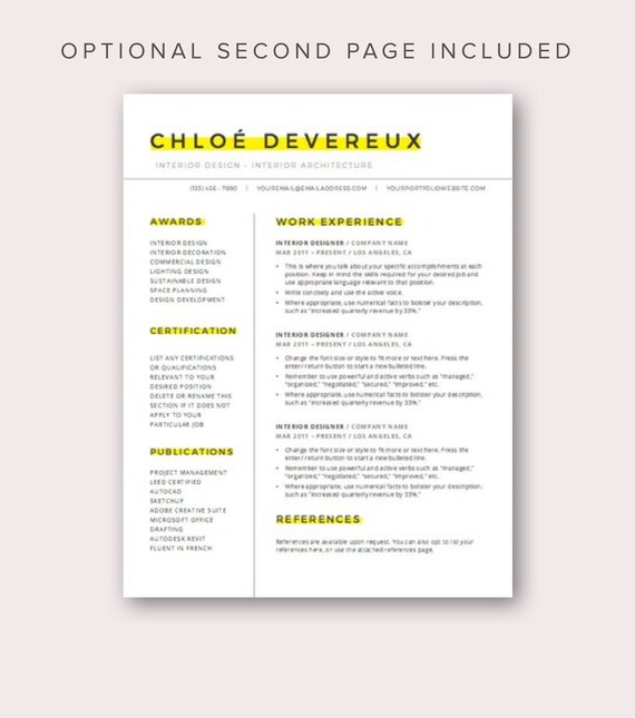 Creative Resume Template Instant Download Word Cv Template Design Simple Resume Design Designer Resume Cover Letter Mac Pc
