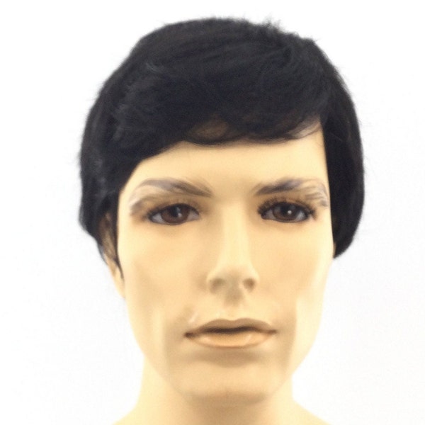 Deluxe Quality Theatrical Character/Halloween Costume Men's Wig by Funtasy Wigs BLACK