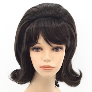 1950's Bouffant Beehive Jackie Theatrical Costume Wig by Funtasy Wigs - Brown