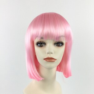 pink wig bob