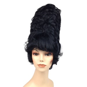 1950&#39;s HIGHTOP BEEHIVE Theatrical Costume Wig by Funtasy Wigs - Black