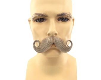 Accessoire de déguisement moustache rouge viking pour adulte - Fausse  moustache 