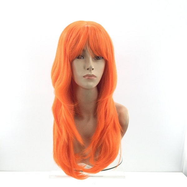 Orange Cosplay Wig Etsy