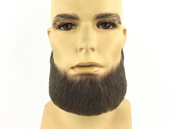 NEW! Theatrical Quality Lace Back Premium Human Hair Full Beard - Medium Brown #5 GM7HH
