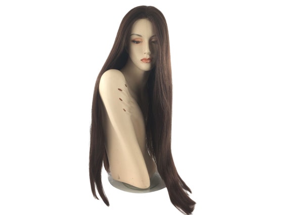 Groovy 1970's Long Straight PREMIUM Quality Theatrical Costume Wig by Funtasy Wigs - 951HW Brown
