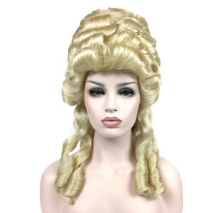 MARIE ANTOINETTE Renaissance Premium Theatrical Halloween Costume Wig - Blond