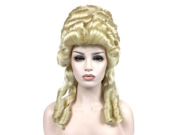 MARIE ANTOINETTE Renaissance Premium Theatrical Halloween Costume Wig - Blond