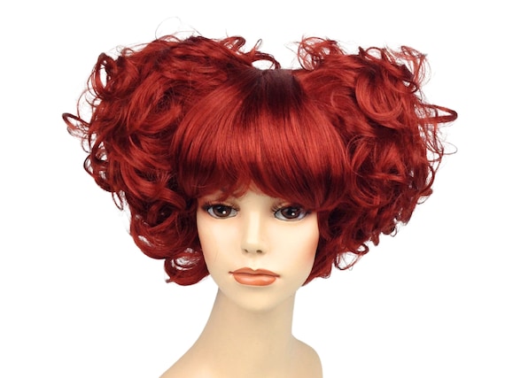Evil Sister Witch Character PREMIUM Hocus Pocus Halloween Costume Wig - Angelica H Red