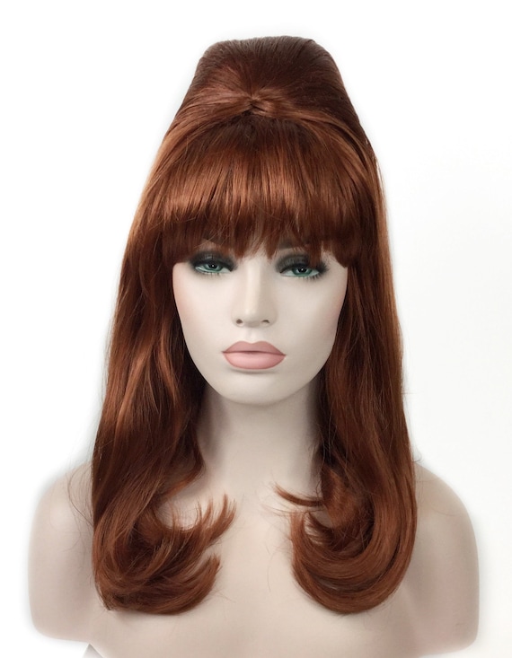 1960 s Beehive Long Style Theatrical Halloween Costume Beehive Wig by Funtasy Wigs Red Auburn Beehive Wig