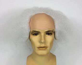 Peluca calva para disfraz de Halloween de DOC BROWN/PROFESOR de Funtasy Wigs
