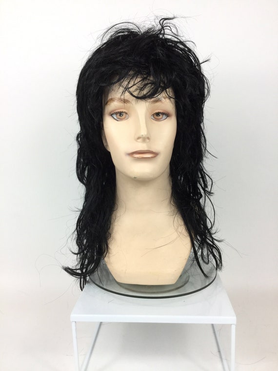 Tina Turner Costume Wig 80s Rocker Cosplay Women Men Mullet Hair Curly Blonde
