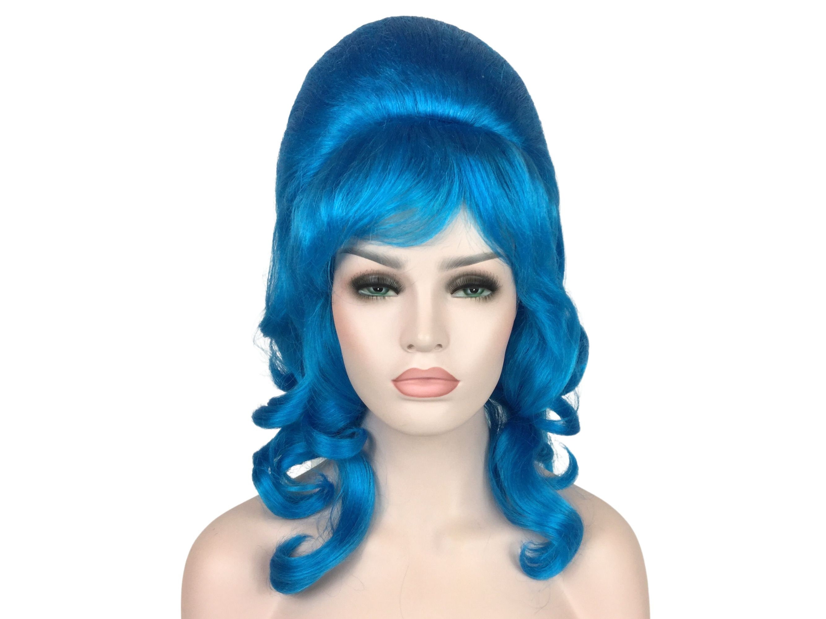 Bee Hive Ladies Wig Blue Bee Hive Ladies Wig Blue