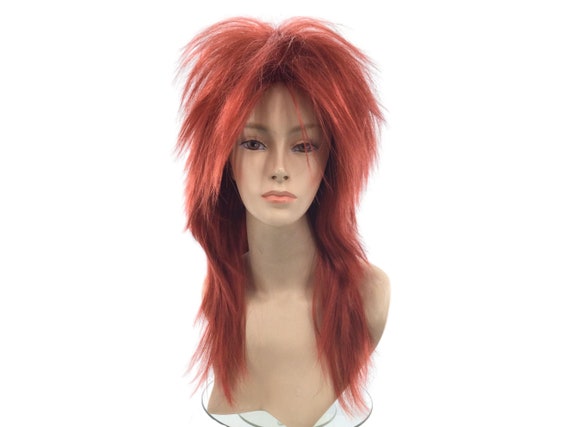 1980's PUNK ROCK Theatrical Halloween Costume Wig by Funtasy Wigs - h.red