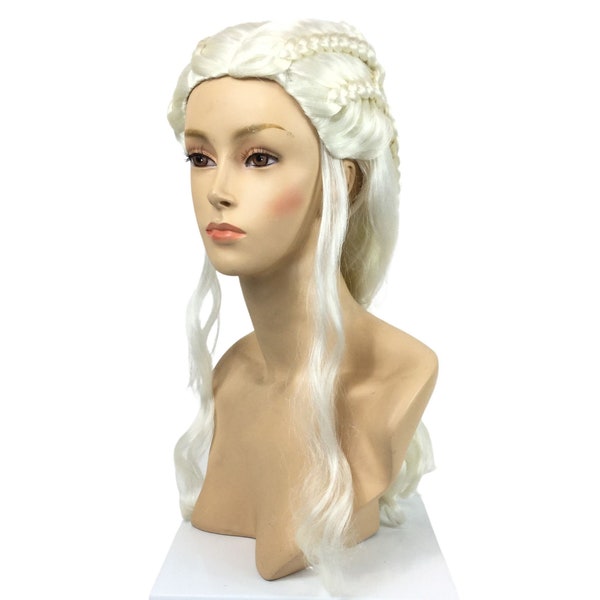 Peluca de disfraz de cosplay teatral personalizada con personaje de DRAGON QUEEN de Funtasy Wig