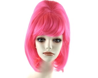 pink wig etsy
