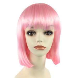 DELUXE Quality Style Pink Bob Theatrical Wig by Funtasy Wigs - CGirl Pink