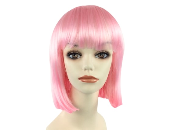 DELUXE Quality Style Pink Bob Theatrical Wig by Funtasy Wigs Cgirl Pink -   Canada