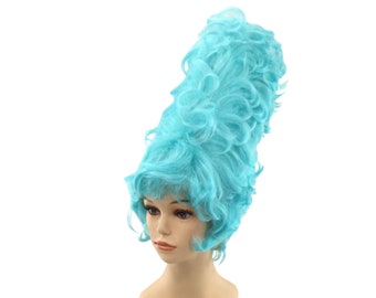 1950's HighTop BEEHIVE Theatrical Halloween Costume Cosplay Anime Wig - Baby Blue