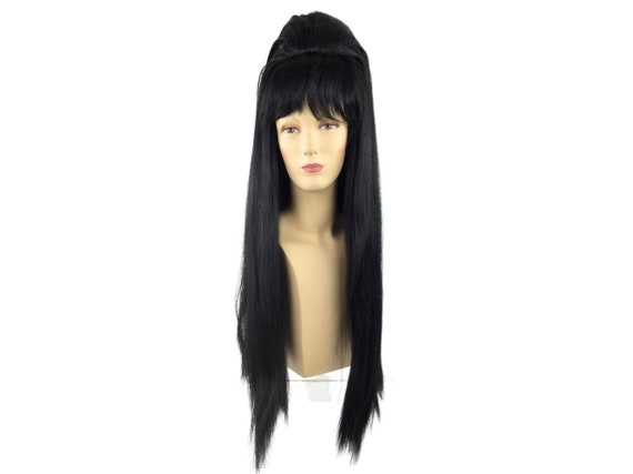 DARK EVIL MISTRESS Character Theatrical Costume Wig by Funtasy Wigs - Black