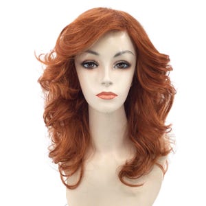 1970&#39;s DISCO QUEEN Feathery Theatrical Halloween Costume Wig - F.Red