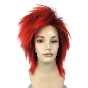 Comic Character PREMIUM Theatrical Halloween Cosplay Costume Wig by Funtasy Wigs - PunkyS 1B/REDTL