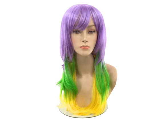 MARDI GRAS Sexy Party PREMIUM Wig w/ Bangs by Funtasy Wigs Lnda dp/dg/144