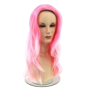 COSPLAY ANIME Long Layered Premium Hot Pink Ombre Costume Wig by Funtasy Wigs -lnda H.PINKltn