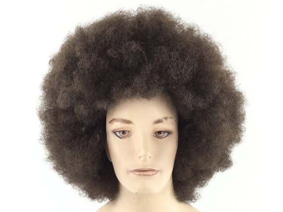 NEW! 1970's PREMIUM AFRO Halloween Costume Theatrical Wig - Brown