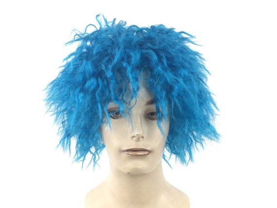 Book Character Theatrical Halloween Costume Wig by Funtasy Wigs - Blue