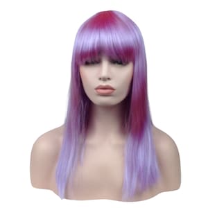 CLASSIC LONG BOB Anime Cosplay Halloween Costume Wig by Funtasy Wigs Purple