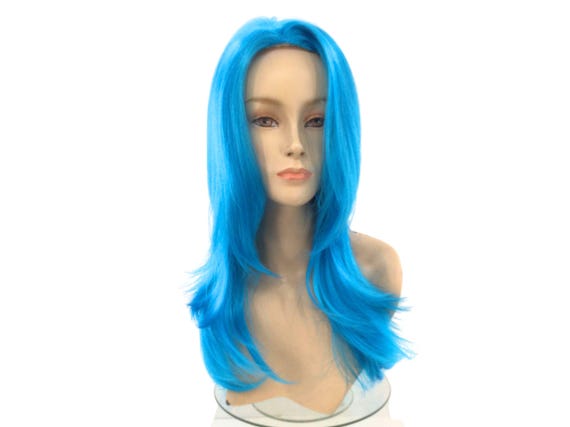 Premium COSPLAY Anime Halloween Costume Theatrical Wig by Funtasy Wigs - Linda Blue