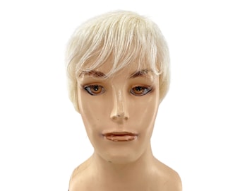 NOUVEAU ! Perruque homme théâtrale blonde platine de Funtasy Wigs - Edward613A