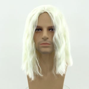 NEW! Premium Quality Men&#39;s Theatrical Costume Cosplay Wig - Platinum Harry613A