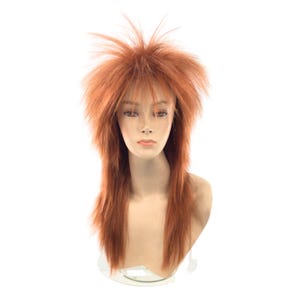 1980&#39;s PUNK ROCK Theatrical Halloween Costume Wig by Funtasy Wigs - F.Red