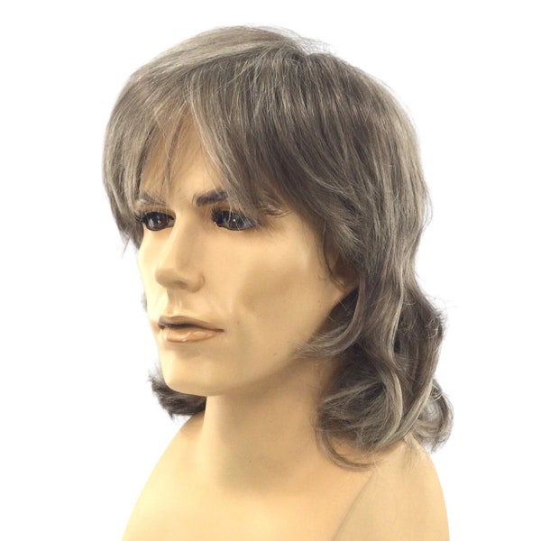 1970's SHAGGY Men's Style DELUXE Theatrical Costume Cosplay Wig -Johnny 1824