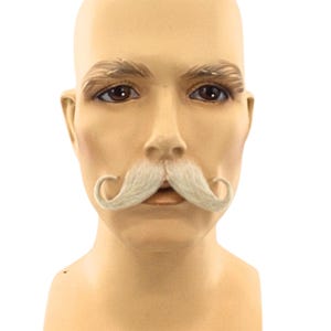 Theatrical Quality Premium Handlebar Mustache EM134 Blond 613