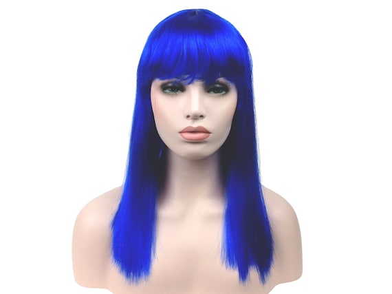 CLASSIC LONG BOB Anime Cosplay Halloween Costume Wig by Funtasy Wigs - 601 Blue