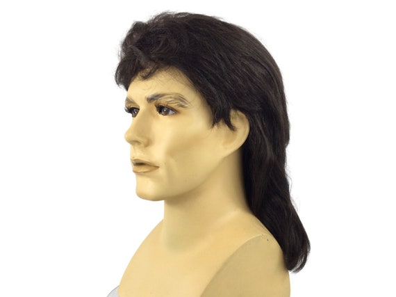 PARTY ON! 1980's Deluxe Mullet Brown Theatrical Costume Wig by Funtasy Wigs - Mullet 6