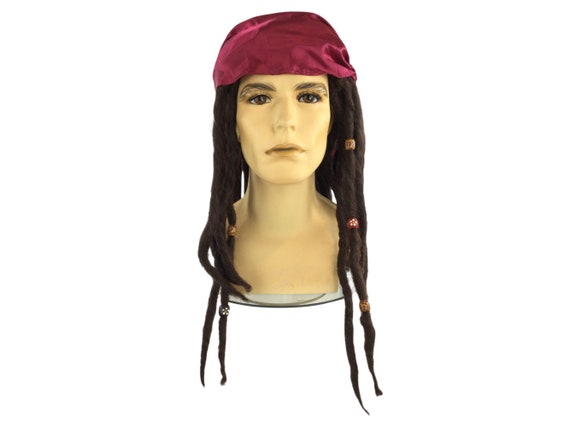 PIRATE CAPTAIN Premium Quality Theatrical Halloween Costume Wig by Funtasy Wigs