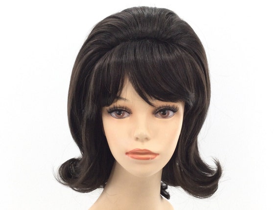 1950's Bouffant Beehive Jackie Theatrical Costume Wig by Funtasy Wigs - Brown