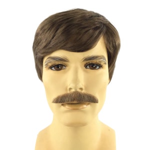 Funny Uncle Character DELUXE Theatrical Costume Wig & Mustache Set - star 12/gm15 12