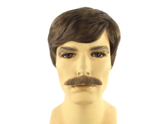 Funny Uncle Character DELUXE Theatrical Costume Wig & Mustache Set - star 12/gm15 12