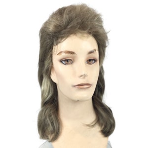 DELUXE 80&#39;s MULLET Men&#39;s Theatrical Halloween Costume Wig by Funtasy Wigs Mullet1824