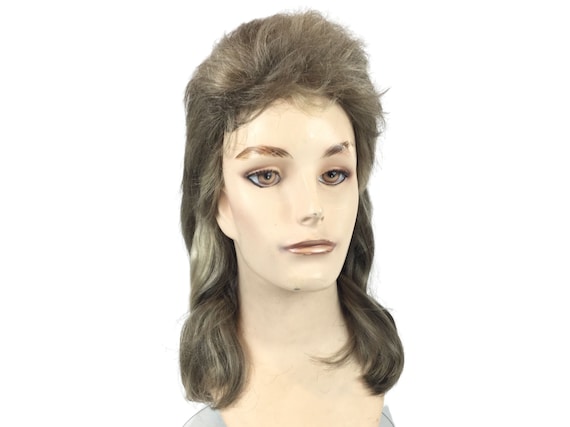 DELUXE 80's MULLET Men's Theatrical Halloween Costume Wig by Funtasy Wigs Mullet1824