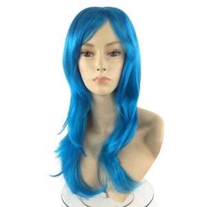 Premium COSPLAY Anime Halloween Costume Theatrical Wig by Funtasy Wigs - LindaB Blue